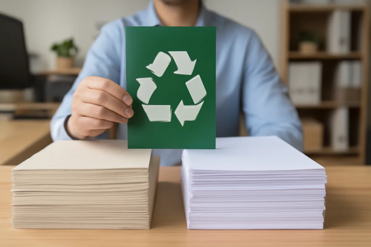 Che differenza c’è tra carta riciclata e carta tradizionale? Vantaggi reali per l’ufficio
