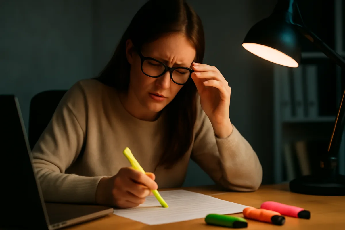 La scelta degli evidenziatori per chi lavora molte ore: protegge davvero i tuoi occhi